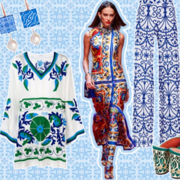 Boho Handmade Mini Dress Embroidered S/M 100%cotton Kelly Green/Blue Retail $208 - Picture 3 of 14